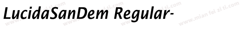 LucidaSanDem Regular字体转换
